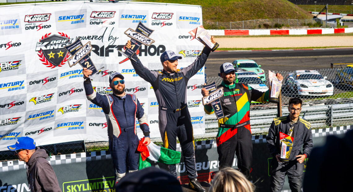 Drift Kings Vokietija Vasiliauskas Levickas podiumas
