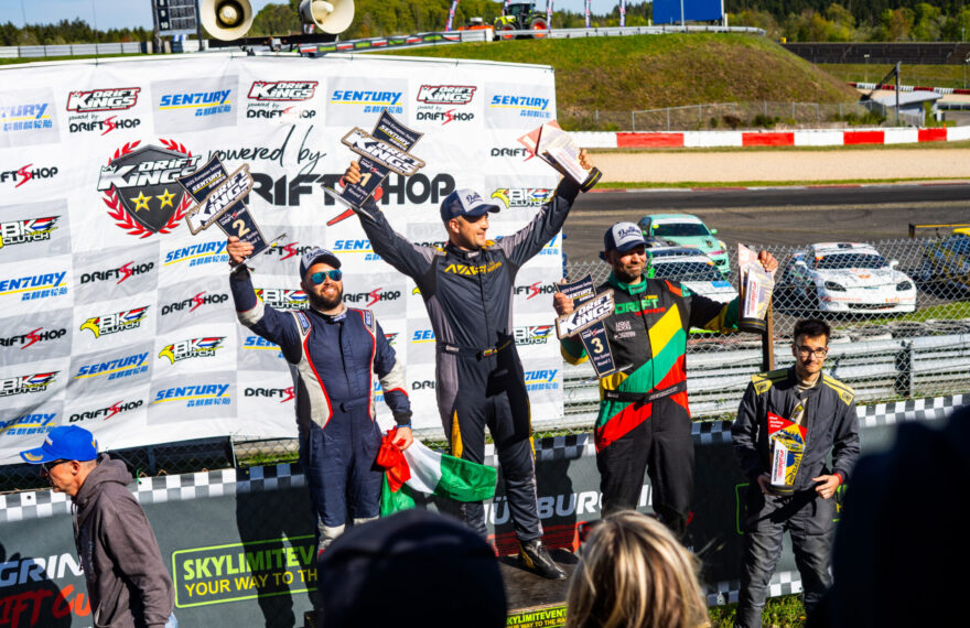 Drift Kings Vokietija Vasiliauskas Levickas podiumas