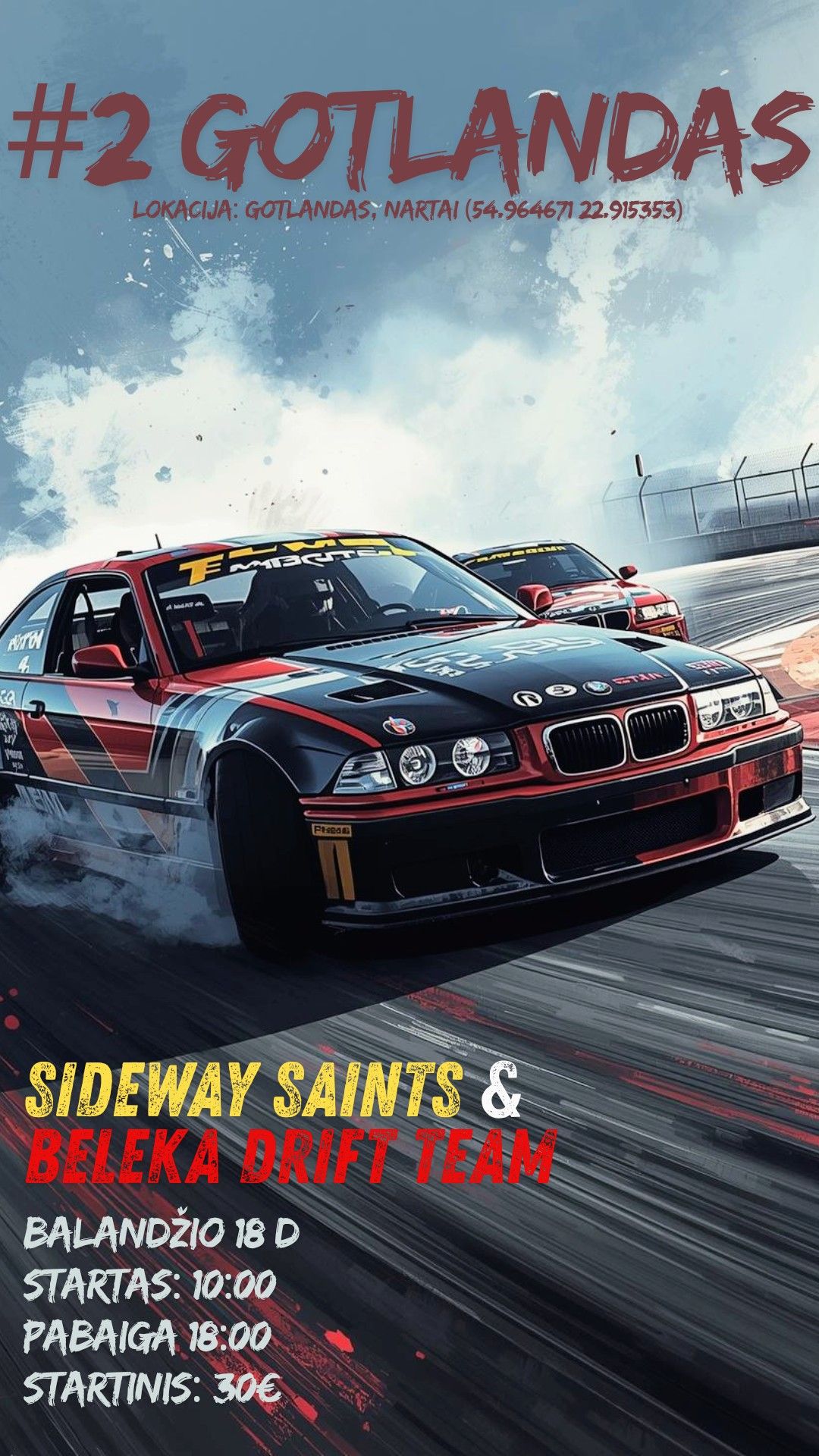 Gotlandas drifto treniruotė