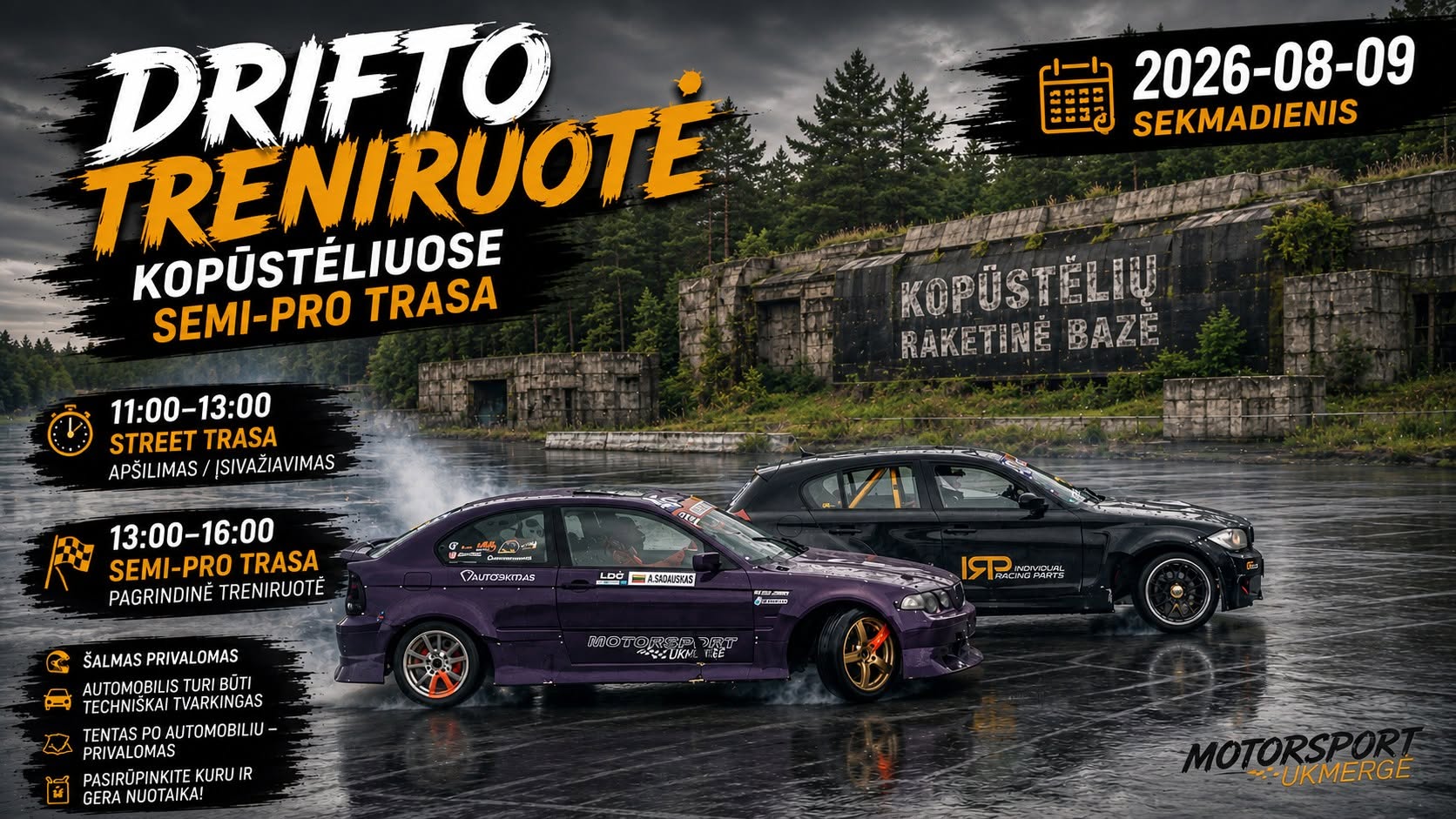 drifto treniruote