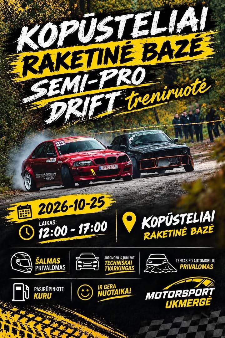 drifto treniruote